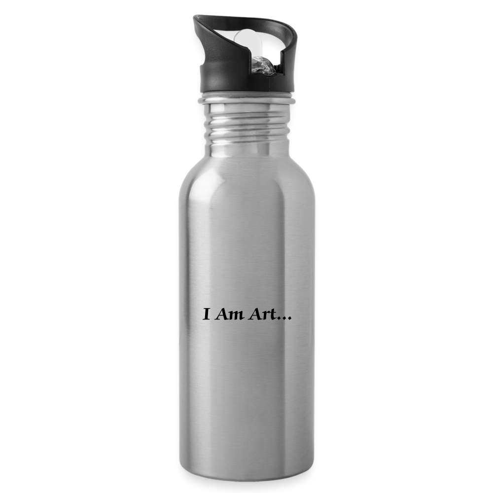 OneMicNite Logo Water Bottle - silver