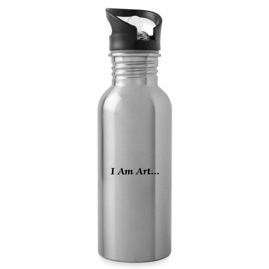 OneMicNite Logo Water Bottle - silver