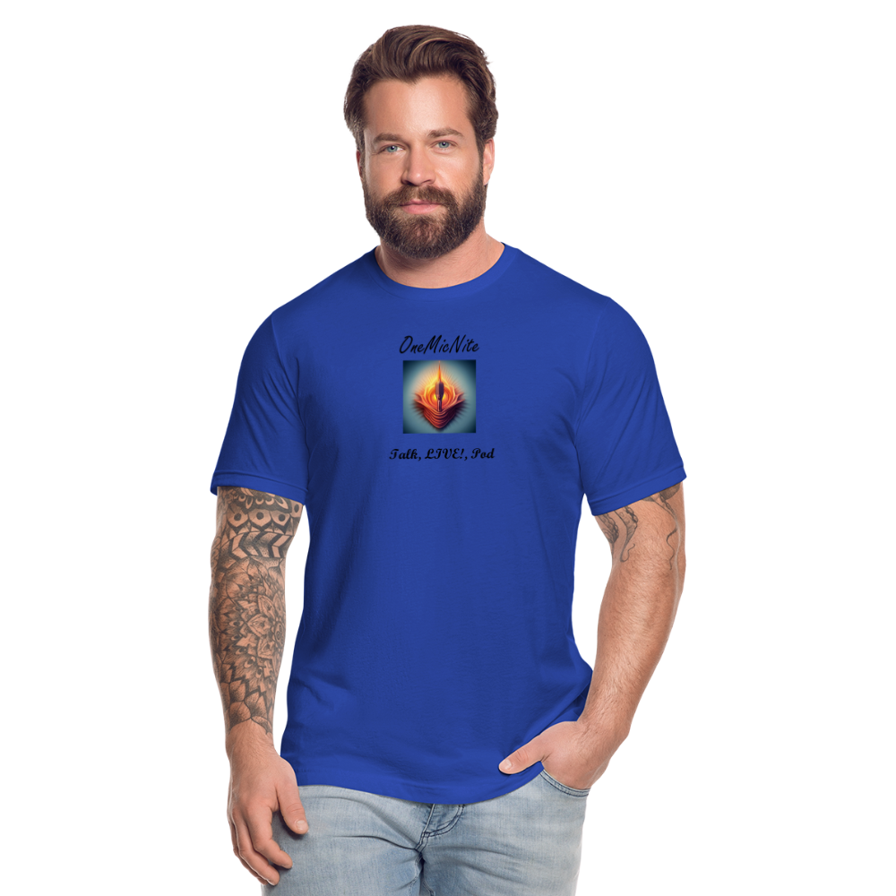 OneMicNite Unisex Blossom Logo Shirt - royal blue