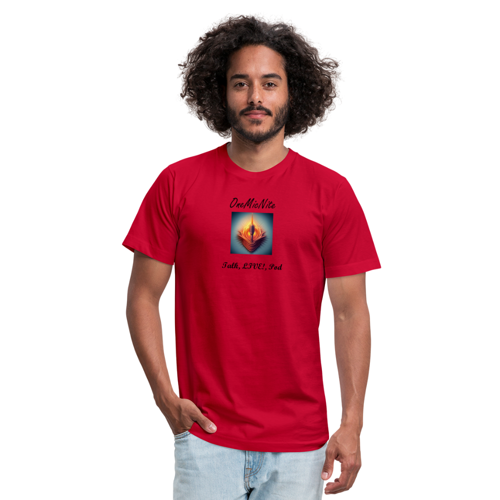 OneMicNite Unisex Blossom Logo Shirt - red