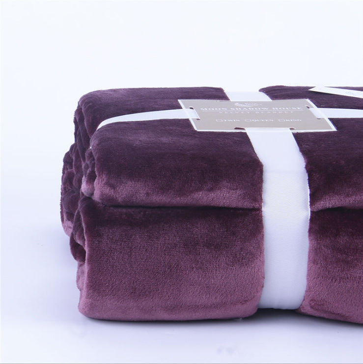 Autumn /Winter Cashmere Blanket Solid /Color Fake Fur Single Plush Sofa Blankets, Warm Fleece Blanket Student Dormitory