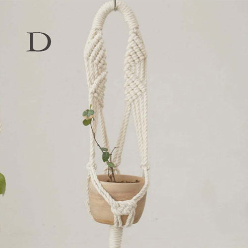 Bohemian Hand-woven Air Plant Flower Basket