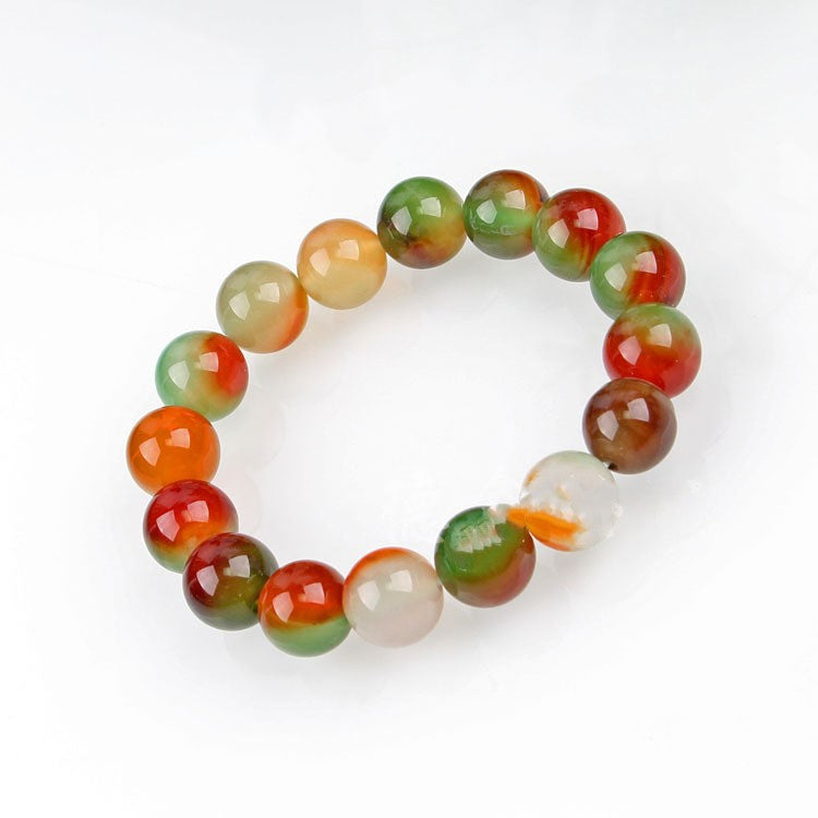 Peacock Agate Bracelet Jewelry 8-20mm