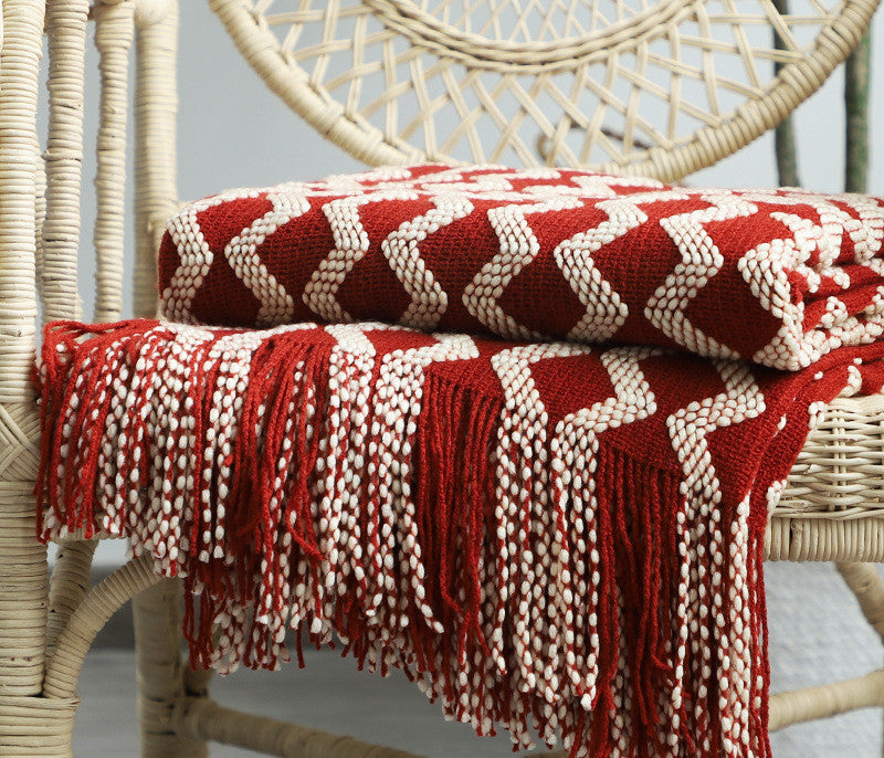 Nordic Knitted Decorative Blanket Sofa Blanket