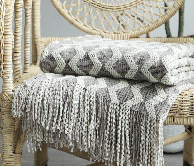 Nordic Knitted Decorative Blanket Sofa Blanket