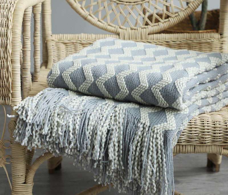 Nordic Knitted Decorative Blanket Sofa Blanket