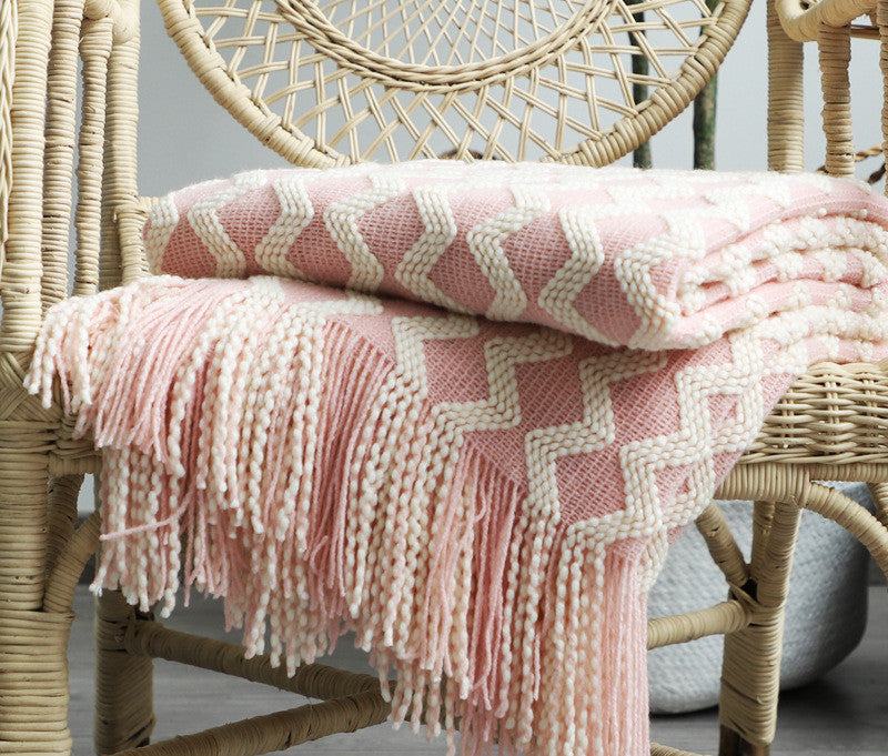 Nordic Knitted Decorative Blanket Sofa Blanket