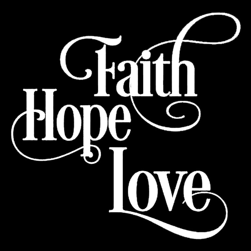 English Faith Hope Love Home Decoration Wall Sticker