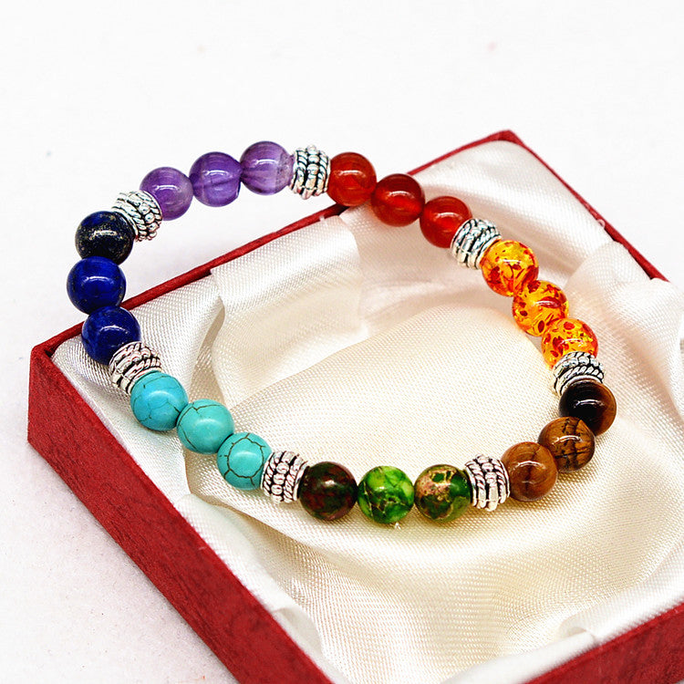 Align Yourself 7  Chakra Healing Crystal Bracelet