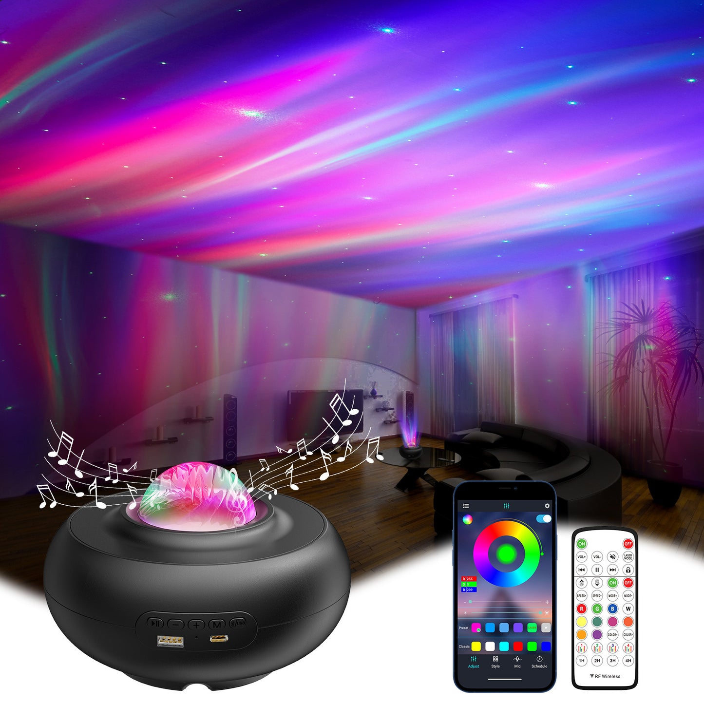 Aurora Borealis Smart Star Projection Atmosphere Light