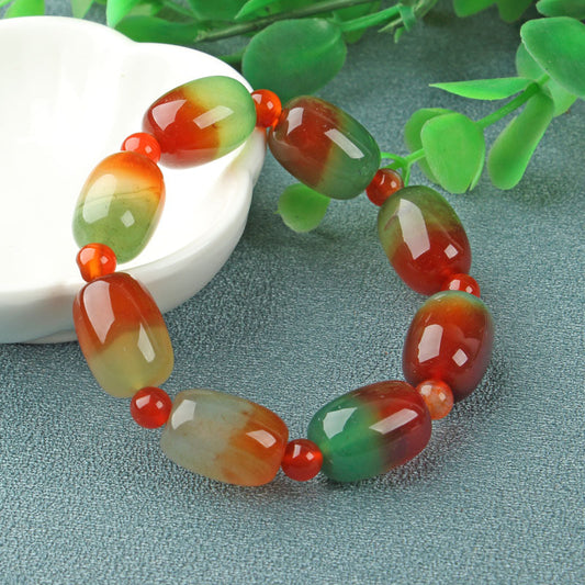 Peacock Agate Bracelet Jewelry 8-20mm