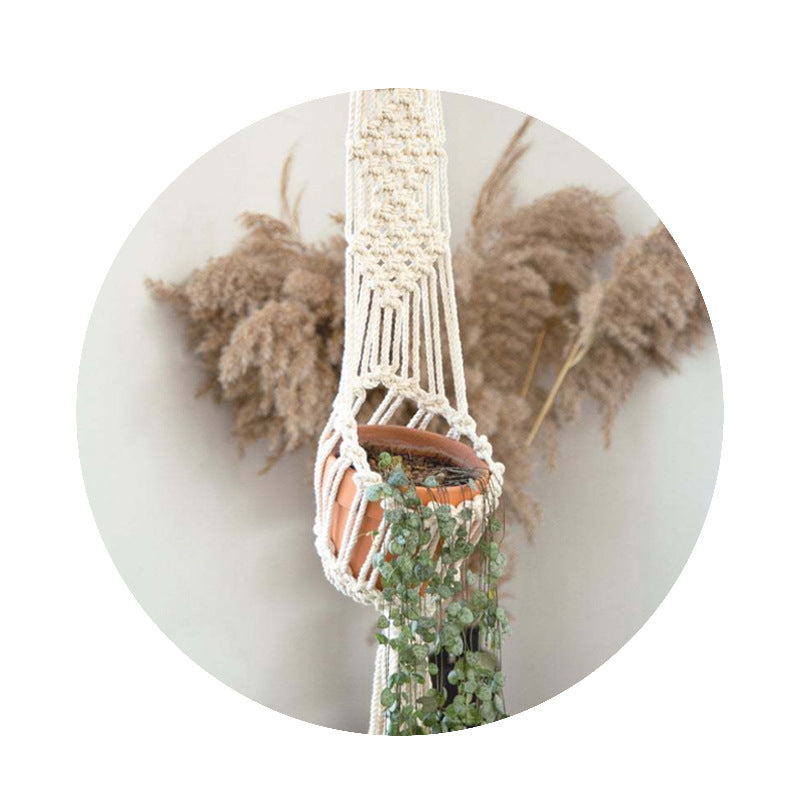 Bohemian Hand-woven Air Plant Flower Basket