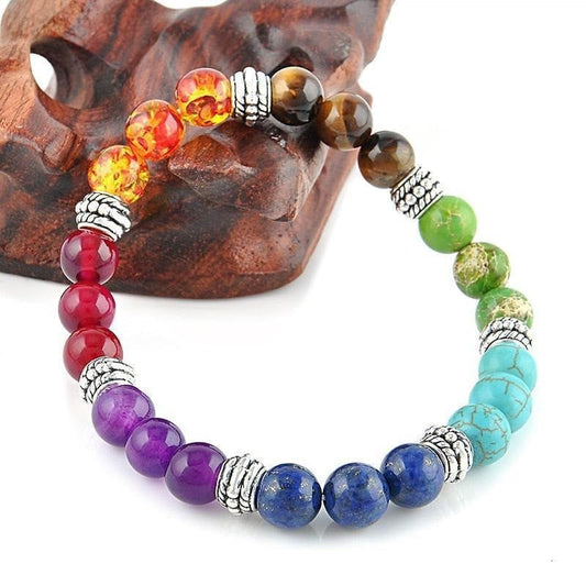 Align Yourself 7  Chakra Healing Crystal Bracelet