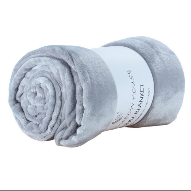 Autumn /Winter Cashmere Blanket Solid /Color Fake Fur Single Plush Sofa Blankets, Warm Fleece Blanket Student Dormitory